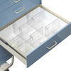 Lakeside Tray – 6 in Depth, Flexible Dividers, Customizable Medical Cart Accessory, Durable Construction,