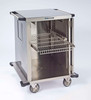 Lakeside 6940 Closed Case Cart – Welded Stainless Steel, One Door, Wire Shelves, 30 X 29 X 39 in