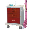 Lakeside Classic Emergency Cart – 5-Drawer Breakaway Lock, Dual-Wall Steel Construction, 32 x 25 in Dimensions