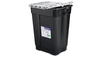BD Recykleen RCRA Hazardous Waste Container – 17 Gal Capacity, Hinge Top with Gasket, Black