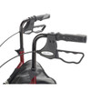 Deluxe 3-Wheel Aluminum Rollator – Lightweight, Foldable, 7.5" Casters, Compact & Adjustable Handles