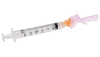 BD Eclipse Needle 25 g X 5/8 in. with Detachable 3 mL Luer-Lok Syringe – Hinged Safety, Thin Wall, 50/box