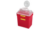 BD Multiuse Nestable Sharps Container – 6 Gal Capacity, Hinge Cap with Petals, Red, Polypropylene Construction