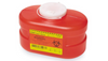 BD Multiuse One-Piece Sharps Container – 3.3 Qt Capacity, Hinge Cap with Petals, Red, Durable Plastic