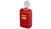 BD Multiuse One-Piece Sharps Container – 5 Gal Capacity, Hinge Cap, Red, Polypropylene Construction