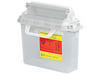 BD Patient Room Sharps Container – 5.4 Qt Capacity, Counterbalanced Door, Pearl, Polypropylene Construction