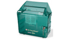 BD Recykleen Sharps Container Locking Wall Cabinet – 5.4 Qt Capacity, Integrated Lock, Green Plastic