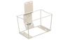 BD Sharps Container Wire Bracket – Metal Construction, Beige, 10.2 x 7.3 x 8.7 in, Compatible with 8 Quart BD
