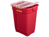 BD Large and Extra Large Sharps Container – 17 Gal Capacity, Hinge Top with Gasket, Red, Secure Disposal