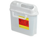 BD Patient Room Sharps Container – 5.4 Qt, Counterbalanced Door, Pearl, Polypropylene, 11.6 X 4.5 X 11.2 in