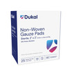 Dukal Sterile Non – Woven Gauze Pads – 4 – Ply, 2 X 2 in, 1/pk, 25 Pk/bx, 24 Bx/cs – brand_name Dukal
