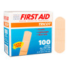 Dukal American Tricot Adhesive Bandages – Sterile, 3/4 x 3 in Size, 100/BX, 12 BX/CS Packaging, 2.45 lb
