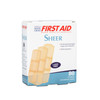 Dukal Sterile Sheer Adhesive Bandages – Assorted Sizes, 80/BX, 24 BX/CS, 2.9 lb, Sterile Protection