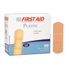 Dukal American Sterile Plastic Adhesive Bandages – 1 x 3 in, Soft Flexible Pad, 100/BX, 12 BX/CS