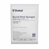 Dukal Sterile X-Ray Detectable Round Stick Sponges – 1-1/2 in Size, 100% Cotton Gauze, 10/BG, 50 BG/CS