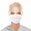 Dukal Unipack FluidBloq ASTM Level 3 Mask with Ear Loop – 4-Layer, Superior Fluid Resistance, White, 50/BX