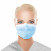 Dukal Unipack FluidBloq ASTM Level 3 Face Mask – 4-Layer Protection, Blue, 50/BX, 20 Boxes/Case, 12.1 lb