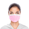 Dukal ASTM Level 1 Face Mask With Ear Loop – Pink, 3-Layer Protection, 50/BX, Non-Sterile, 10.65 lb Case