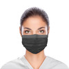 Dukal Unipack ASTM Level 1 Face Mask – 4-Layer Protection, Black, 50/BX, Non-Sterile, 12.55 lb Case