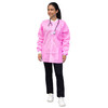 Dukal Unipack FitMe Lab Jacket – Small, Bubblegum Pink, Premium SMS Material, Adjustable Waistband