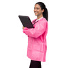 Dukal Unipack FitMe Lab Jacket – Large, Raspberry Pink, Premium SMS Material, Adjustable Waistband
