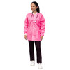Dukal Unipack FitMe Lab Jacket – Large, Raspberry Pink, Premium SMS Material, Adjustable Waistband