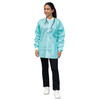 Dukal Unipack FitMe Lab Jacket – XXL Size, Teal/Green, Premium SMS Material, Adjustable Waistband