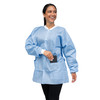 Dukal Unipack FitMe Lab Jacket – Small, Ciel Blue, Premium SMS Material, Adjustable Waistband