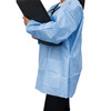 Dukal Unipack FitMe Lab Jacket – Large, Ciel Blue, Premium SMS Material, 10/BG, 11 lb, Non-Sterile