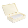 Dukal Soap Box with Hinged Lid – Ivory Color, 5.55 lb Weight, 1/pk Packaging – brand_name DawnMist