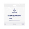 Dukal DawnMist Patient Belonging Bags with Cut-Out Handle – 20 x 18.5 in, Clear, 1.3 MIL Thickness