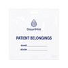 Dukal DawnMist Patient Belonging Bags with Cut-Out Handle – 20 x 18.5 in, 1.3 MIL Thickness, White, 250/Case