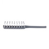 Dukal DawnMist Hair Brush – 7 in Vented Design, Rounded Plastic Bristles, Gray, 1/BG, 12 BG/BX, 24 BX/CS