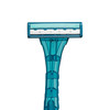 Dukal Triple Play Razor – Microedge Blades, Lubricated Strip, Pivot Head, Teak Color, 10/BX, 50 BX/CS