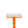 Dukal Standard Single Blade Razor – Orange Color, 100/BX, 20 BX/CS Packaging, 24.15 lb Weight