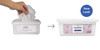 Dukal DawnMist Baby Wipes in Plastic Tub with Flip-Top Lid – Unscented, 7 x 8 in, Alcohol Free, 80/Tub