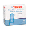 Dukal American Blue Metal Detectable Adhesive Bandages – 1 x 3 in, Sterile, 100/BX, 12 BX/CS