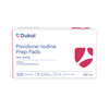 Dukal Povidone-Iodine Prep Pads – Medium Size, 1.34 x 2.36 in, 100/BX, 10BX/CS, Non-Sterile, 3.8 lb