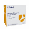 Dukal Lemon Glycerin Swabsticks – Pre-Moistened Oral Care Swabs, Non-Sterile, 3/PK, 25 PK/BX, 10 BX/CS
