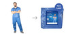 Dukal CoverSoft Scrub Pants – SMS Material, X-Large, Blue, Multi-Layer Breathable Fabric, 10/BG, 5 BG/CS