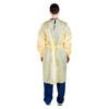 Dukal Multi-Layer Isolation Gown – Multi-Layer SMS Material, Elastic Cuffs, Universal Size, Yellow