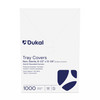 Dukal Tray Covers – 8-1/2 x 12-1/4 in, White, Disposable, 1000/CS, Smooth Paper, Rounded Corners
