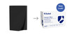 Dukal Patient Bibs – 2-Ply Paper/1-Ply Poly, 13 x 18 in, Black, Tissue + PE Material, 500/Case, 8.9 lb