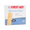 Dukal American Sensitive Skin Adhesive Bandages – 1 x 3 in, Sterile, Gentle Adhesive, 100/BX