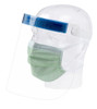 Dukal Aspen Face Shields – Anti-Fog Coated Film, Soft Foam Strip, 13 × 7.5 in, Latex-Free, Non-Sterile