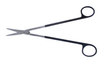 Dukal Aspen Metzenbaum Curved Scissors – Razor Edge, Black Handle, 9 1/8 in Length, Reusable, Latex-Free