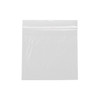 Medgen Reloc-Zippit Zip Closure Bags – 4mil Plain No Print, 6 x 6 in, Clear, 100/pack, Thick White Zipper