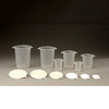 Medgen Tri-Pour Beaker – Three-Sided Pour Spouts, 1.5 oz (50 mL) Capacity, Polypropylene, Non-Sterile