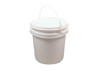 Medgen Histology Container – Opaque White, 8L/270oz Capacity, Handle, Container and Lid with Unaffixed Label