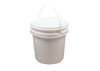 Medgen Histology Container – Opaque White, 8L/270oz Capacity, Handle, Container and Lid with Unaffixed Label